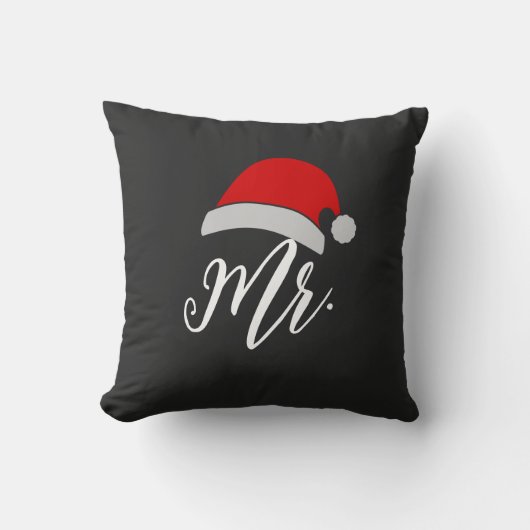 Meneer Mevrouw Kussen Santa Pillow | Kerstcadeau v (Voorkant)
