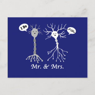 Meneer & Mevrouw Neuron Briefkaart
