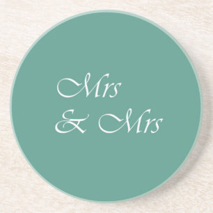 Meneer & Mevrouw Typografie Zandsteen Onderzetter