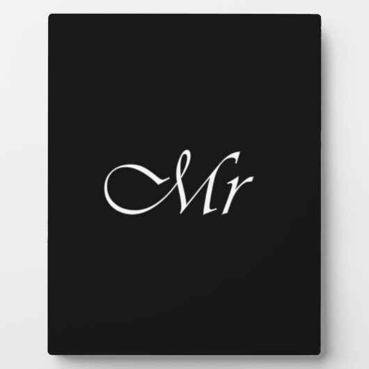 Meneer Monogram Fotoplaat (Voorkant)