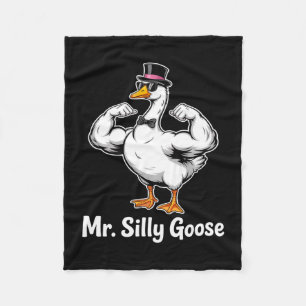 Meneer mr silly goose bruid gaat trouwen fleece deken