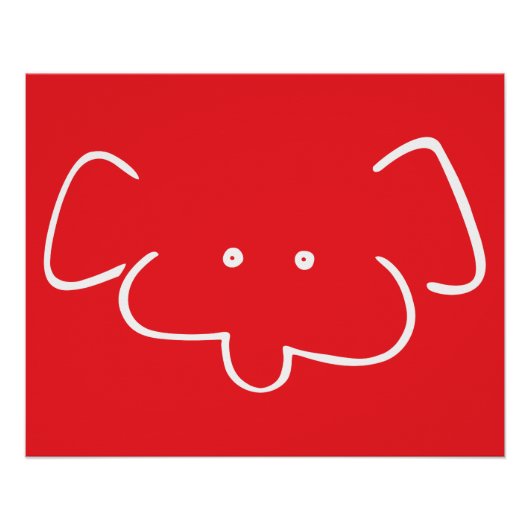 Meneer Olifant Perfect Poster (Voorkant)