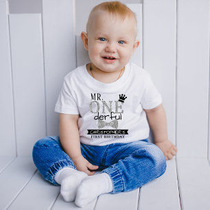 Meneer ONEderful 1e Verjaardag Peuter T-shirt