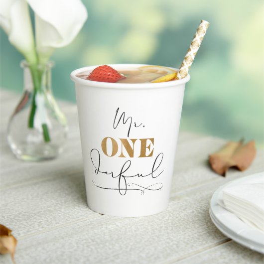 Meneer Onederful Papieren Bekers (Insitu)