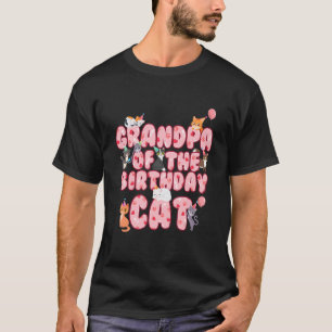 Meneer opa van de verjaardag kat grootvader kitte t-shirt