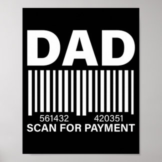 Meneer papa scan betaling grafische prestatie  poster