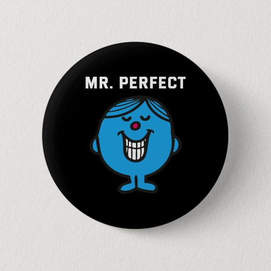Meneer Perfect Ronde Button 5,7 Cm (Voorkant)