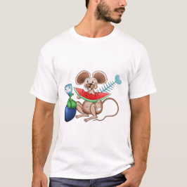 Meneer Rat die geniet van zijn maaltijd T-shirt