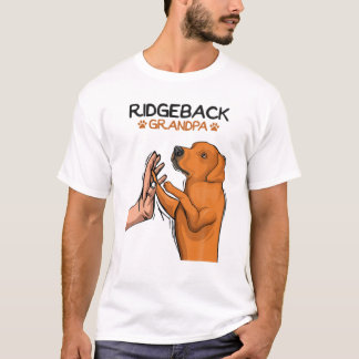 Meneer Rhodesian Ridgeback Opa Hond Liefhebber Opa T-shirt