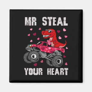 Meneer Steel Je Hart Dinosaur Monster Truck T Rex Magneet