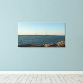Menemsha over Martha's Vineyard Art Canvas Afdruk (Insitu (Houten vloer))