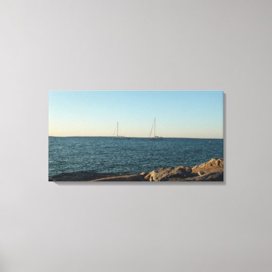 Menemsha over Martha's Vineyard Art Canvas Afdruk (Voorkant)