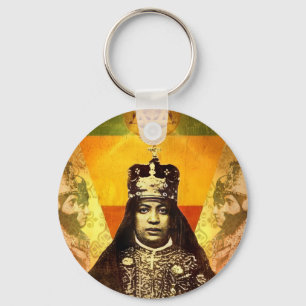 Menen Asfaw Haile Selassie HEM Jah Rastafari Sleutelhanger