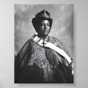 Menen Asfaw Queen Afrika Keizerin Selassie I Roots Poster