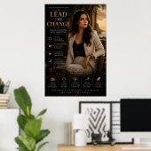 Menez Le Changement – Affiche de motivation pour l (Bureau à domicile)