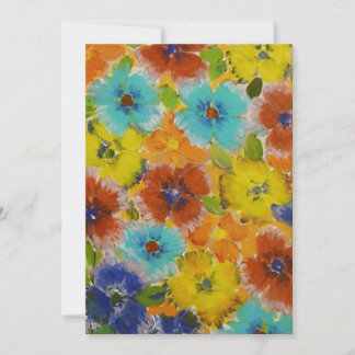 Meng bloemen feestdagenkaart