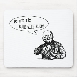 Meng BLUR niet met BLUR Muismat