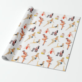 Meng die Pin Up Girls 2 Cadeaupapier