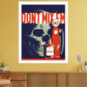 Meng 'Em - XL' niet Canvas Afdruk (Insitu (Woonkamer))