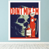 Meng 'Em - XL' niet Canvas Afdruk (Insitu (Houten vloer))