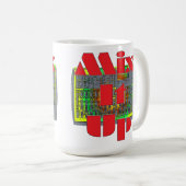 Meng het omhoog koffiemok (Voorkant rechts)