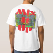 Meng het omhoog t-shirt (Achterkant)