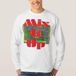 Meng het omhoog t-shirt