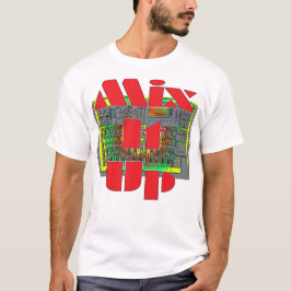 Meng het omhoog t-shirt