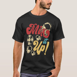 Meng het op DJ Disk Jockey Music Player Mannen vro T-shirt