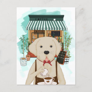 Meng Labrador Coffee Briefkaart