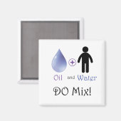 Meng olie en water magneet (Voorkant / Achterkant)