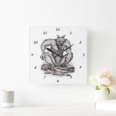 Mengeling-schepsel - Sleeplijn, Golem en Duivel Vierkante Klok (Huis)