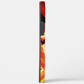 Mengeling van het geel met donkerrood, sterk gestr Case-Mate iPhone case (Achterkant / Rechts)