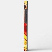 Mengeling van het geel met donkerrood, sterk gestr Case-Mate iPhone case (Achterkant / Links)