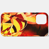 Mengeling van het geel met donkerrood, sterk gestr Case-Mate iPhone case (Achterkant (horizontaal))