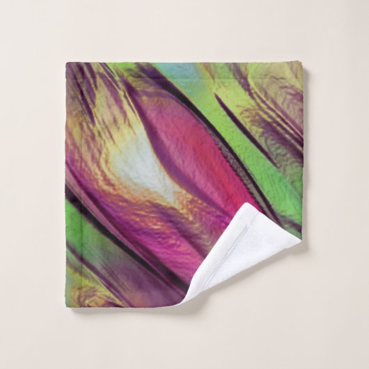 Mengeling van ondoorzichtige en chroomgroene en on bad handdoek (Wasdoekje)