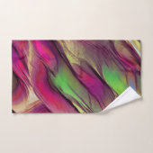 Mengeling van ondoorzichtige en chroomgroene en on bad handdoek (Handdoek)