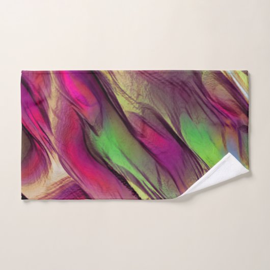 Mengeling van ondoorzichtige en chroomgroene en on bad handdoek (Handdoek)