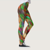 Mengeling van ondoorzichtige en chroomkleurige vle leggings (Rechts)
