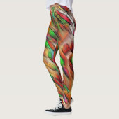Mengeling van ondoorzichtige en chroomkleurige vle leggings (Links)