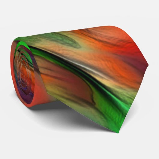 Mengeling van ondoorzichtige en chroomkleurige vle stropdas (Opgerold)