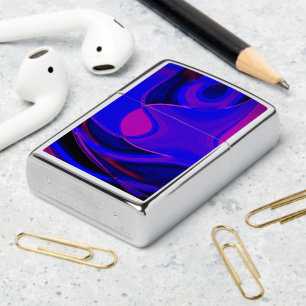 Mengeling van violet en platte blauw met gebogen d