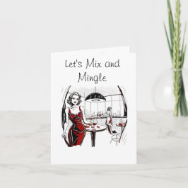 Mengle Cocktail Party Invitation Kaart