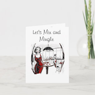 Mengle Cocktail Party Invitation Kaart