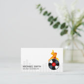 Mengniveaus voor vinylvlammen opnemen visitekaartje (Staand voorkant)