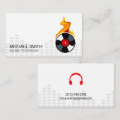 Mengniveaus voor vinylvlammen opnemen visitekaartje (Voorkant / Achterkant)