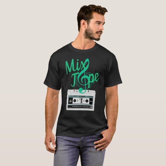 Mengsel tape t-shirt (Voorkant volledig)