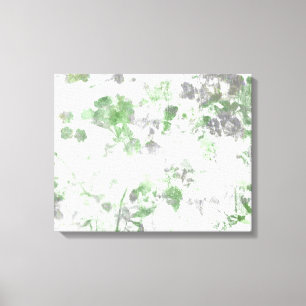 Mengsel van bloempatroon en wandtextuur canvas afdruk