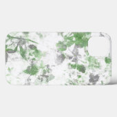Mengsel van bloempatroon en wandtextuur Case-Mate iPhone case (Achterkant (horizontaal))
