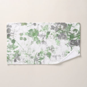 Mengsel van bloempatroon en wandtextuur handdoek